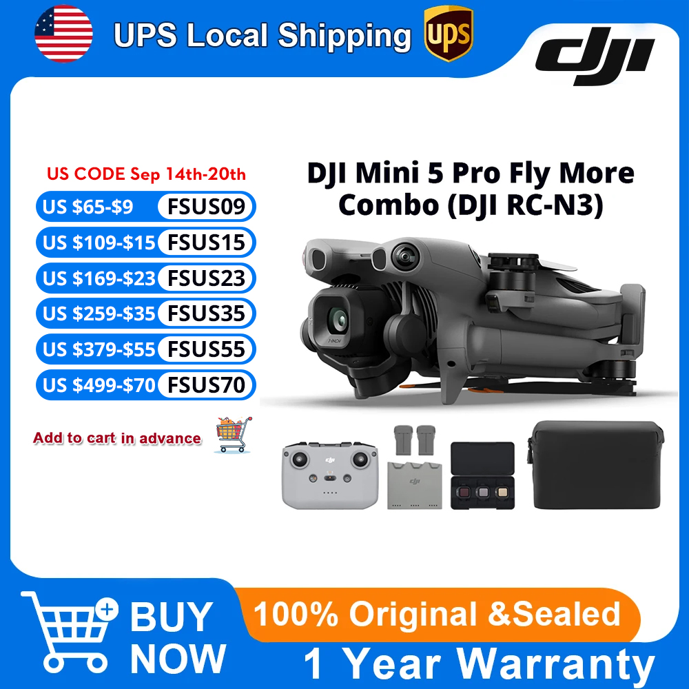 DJI Mini 5 Pro Fly More Combo  - Drone Camera Vlog 评论和价格